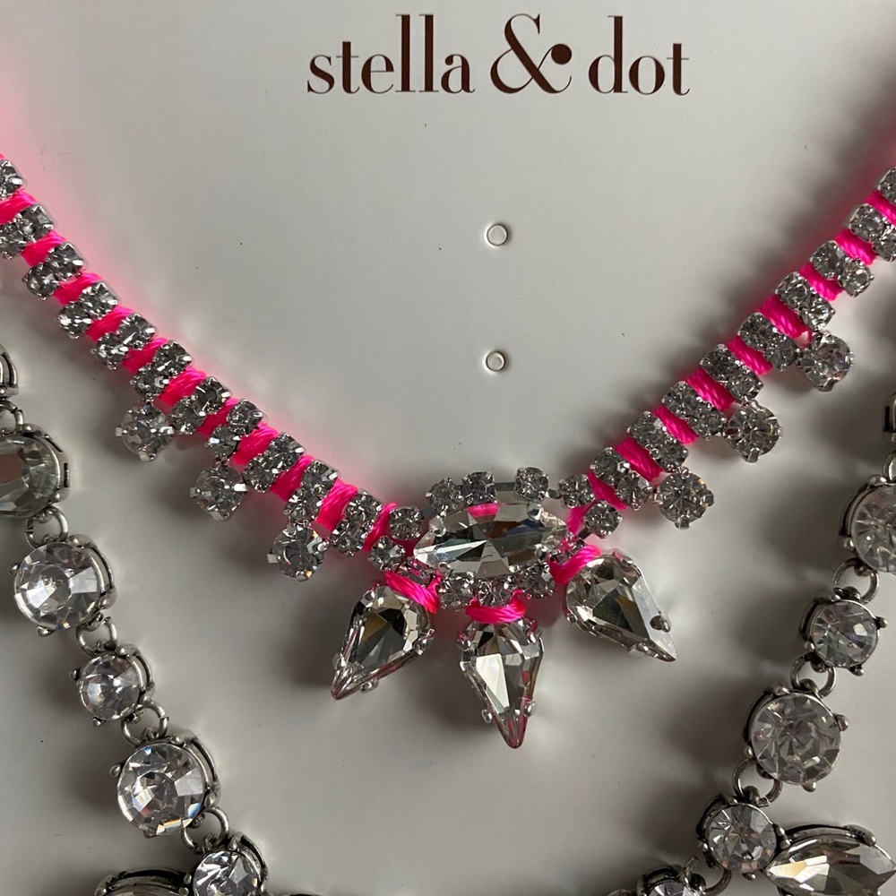Stella & Dot Neon Dream Statement Necklace NWT - Picture 5 of 7